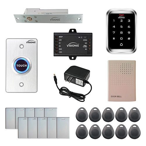US Door Access Control System With Electric Drop Bolt Lock+Wireless Remote Open 